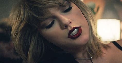 Taylor Swift Rocks Pat Mcgraths Red Glitter Lips For Music Video Us
