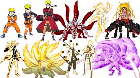 Todas Las Transformaciones De Naruto Del 1 Al 100 Youtube