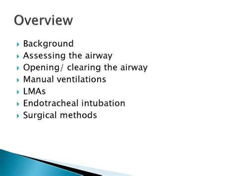 Airway Management Online Presentation