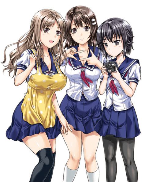 Niimi Haruka Yunoki Rina And Sanehara Hikari Photokano Drawn By Yuzuki N Dash Danbooru