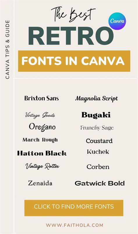 80 Best Canva Fonts Ultimate Canva Font Guide For Choosing Fonts In