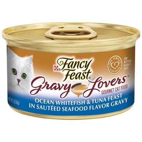 Fancy Feast Gravy Lovers Ocean Whitefish And Tuna Feast Wet Cat Food 85g