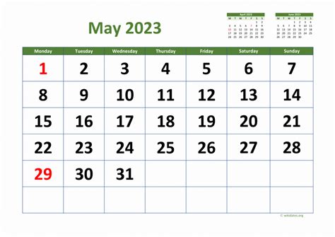 Calendar May 2023 United Kingdom