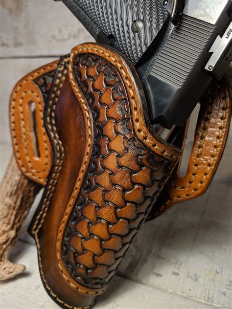 Handmade Open Top 1911 Leather Holster Etsy