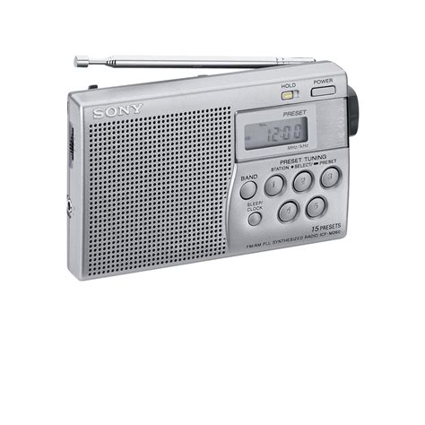 Radio Fmam Numérique Portable Compacte Sony Icf M260 Argent High Tech