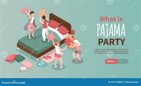 Pajama Party Banner Stock Vector Illustration Of Site 241728069