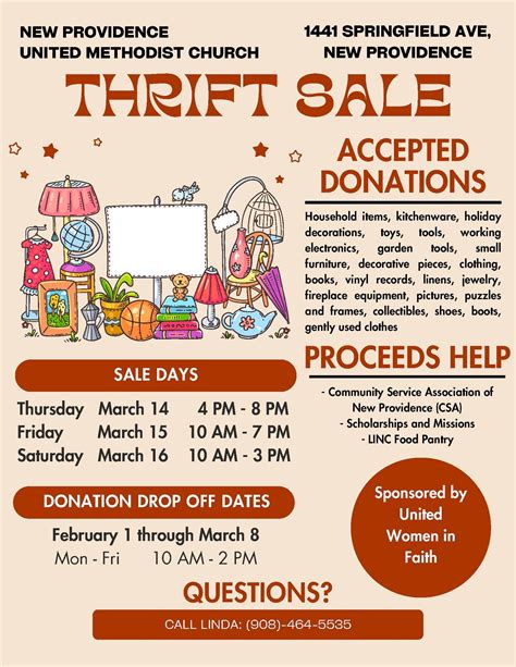 Mar 14 | HUGE Thrift Sale! | New Providence, NJ Patch