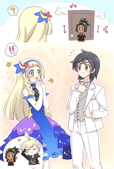 Lillie Elio Gladion Hau And Lillie Pokemon And 2 More Drawn By