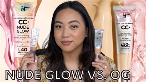 New It Cosmetics Nude Glow Vs Original Cc Cream Youtube