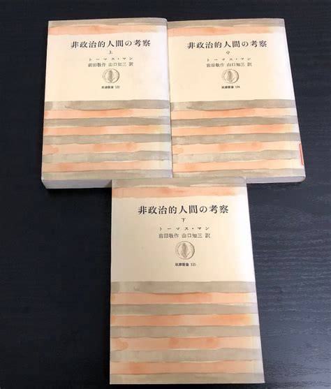 【傷や汚れあり】【除籍本まとめ】非政治的人間の考察 上中下セット トーマス・マン著 筑摩叢書【ac01】の落札情報詳細 ヤフオク落札価格