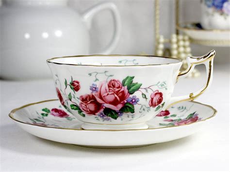 Royal Chelsea Pink Rose Tea Cup And Saucer English Bone China 12422 Tea Cups Tea Cups