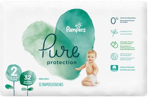 Pampers Pure Protection Diapers Mega Pack Size 2 32 Ea