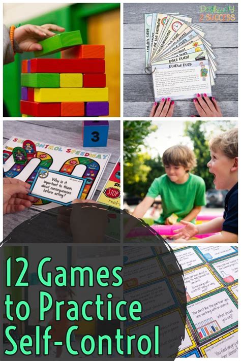 12 Games To Practice Self Control Play Therapy Activities Activities