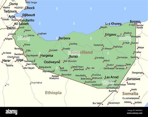 Somaliland Map Regions