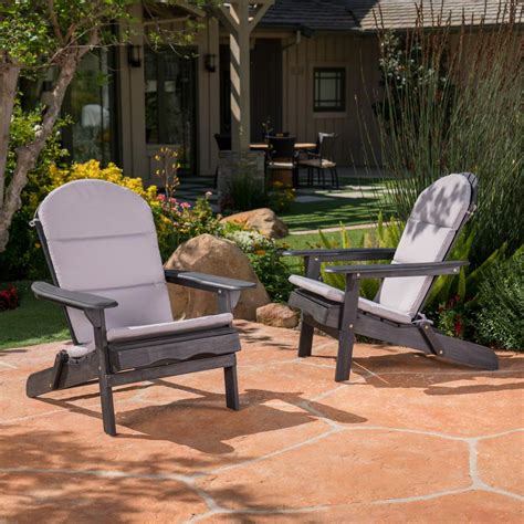 Explore trendy, cozy and portable adirondack chair at amazing prices on alibaba. Noble House Malibu Gray Outdoor Adirondack Chair Cushion ...