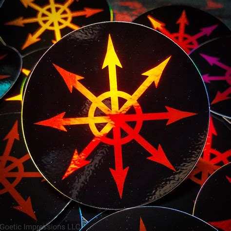 Chaos Star Holographic Sticker Goetic Impressions