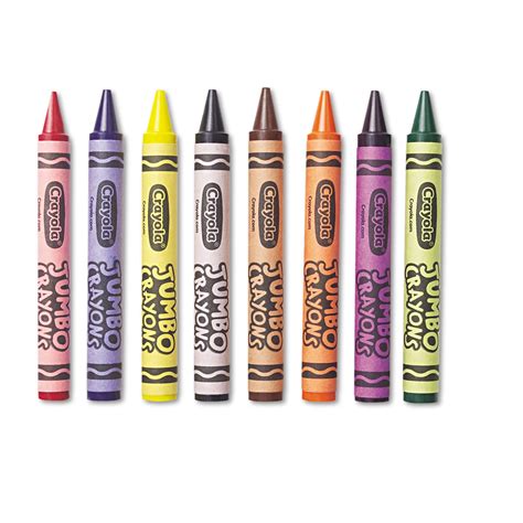 Crayola® Jumbo Crayons Assorted Colors 8box Abel Supply