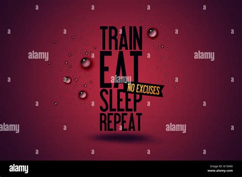 illustration motivating typography quote workout fitness motivation train eat sleep