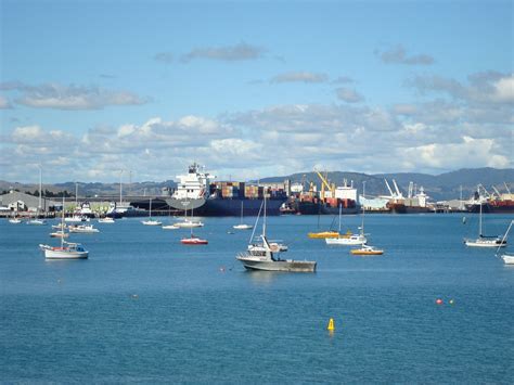 Port Of Tauranga Harbour Port Of Tauranga Harbour New Zeal Flickr