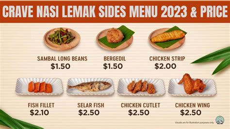Crave Nasi Lemak Menu Singapore Menu And Price List In 2024