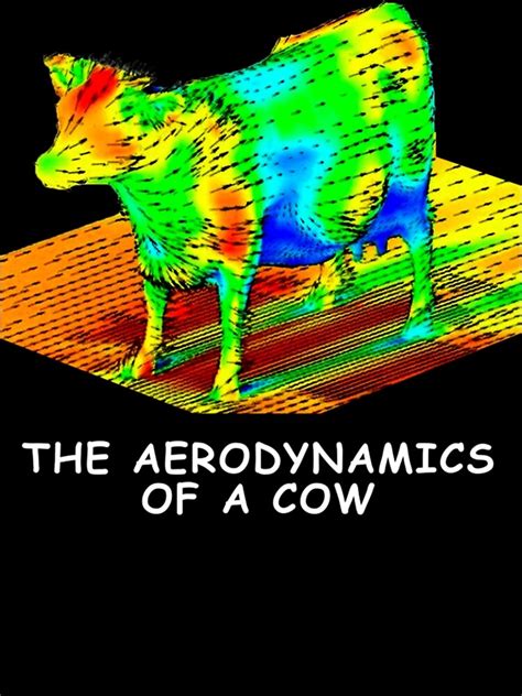 The Aerodynamics Of A Cow Essential Poster By Conradohernande Redbubble