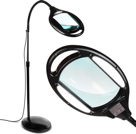 Brightech Lightview Pro Led Magnifying Floor Lamp Daylight Bright Full Spectrum Magnifier