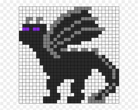Minecraft Dragon Pixel Art Grids