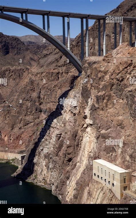 Hoover Dam Bridge Stock Photo Alamy