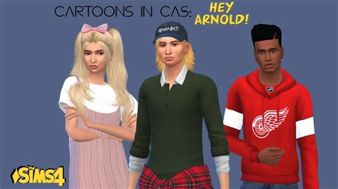 Sims 4 Hey Arnold Cas Cartoons In Cas He Grew Out Of His Football Head Youtube