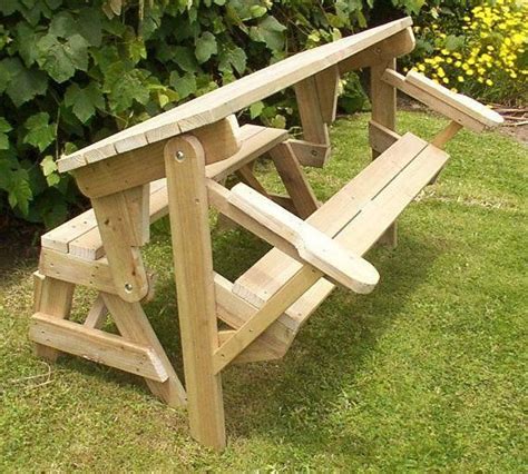 1 Piece Folding Picnic Table Woodworking Plans Folding Picnic Table