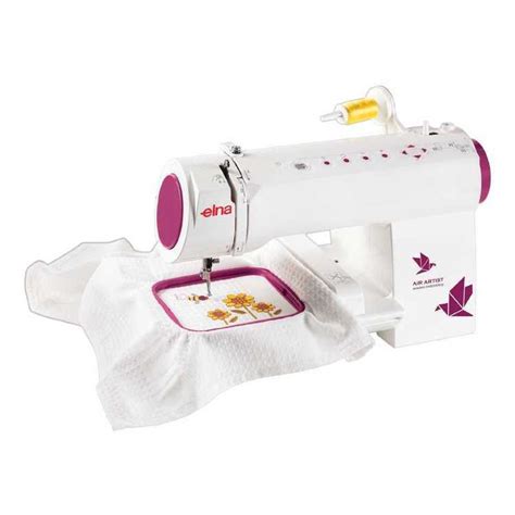 Elna Air Artist Embroidery Machine White Machine Embroidery Sewing