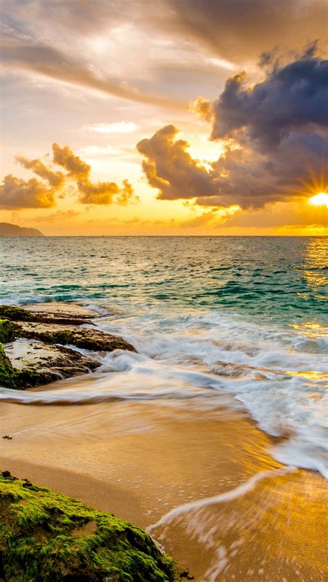 Amazing Gaming Wallpapers ~ 4k Hawaii Beach Sunset Ocean Sky Nature