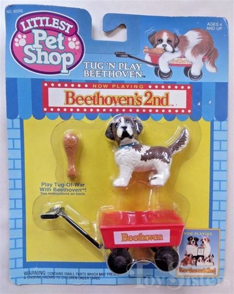 1993 Littlest Pet Shop Beethovens 2nd Tug N Play Beethoven Toy Sisters