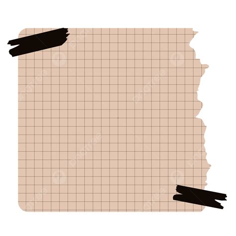Aesthetic Brown Paper Cut Note Element Aesthetic Brown Paper Paper
