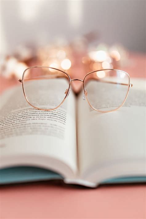 Hd Wallpaper Open Book On A Pink Background Reading Glasses
