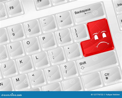 Computer Keyboard Angry Face Stock Vector Illustration Of Keyboard