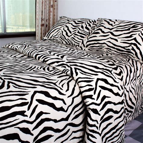 Pima Cotton Black Zebra Print Bedding Set Zebra Print Duvet Zebra