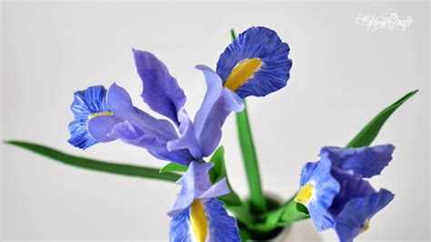 They may consist of a plant, a smaller bouquet, or an arrangement. How to make Iris flower out of air dry clay - Tutorial ...