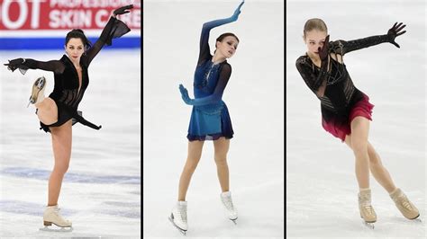 Who Are The Russian Female Figure Skaters Who Filled The Winners Podium 2021 Photos Video