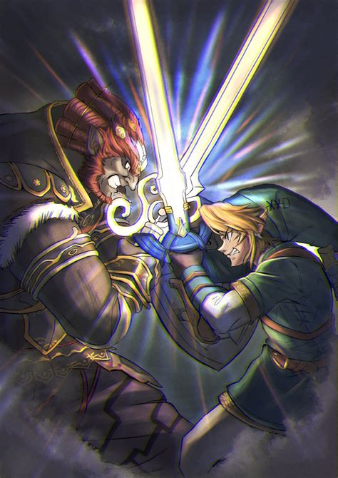 Link And Ganondorf The Legend Of Zelda And More Drawn By Takapon O