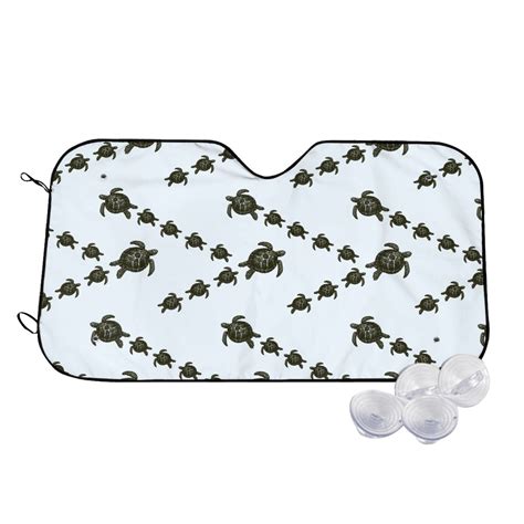 Balery Sea Turtle Print Car Windshield Sun Shade,Windshield Sunshade