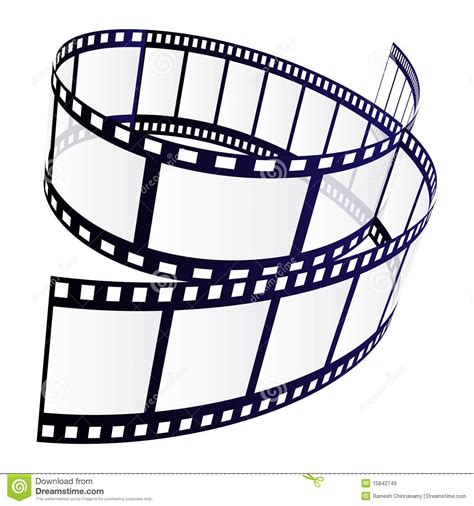 Film Strip Stock Photo Image 44946582 Curve Movie Deco Cinema Film