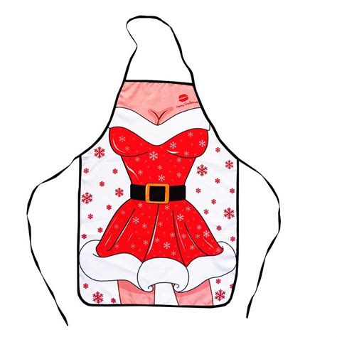 Christmas Decorations Bbq 3d Sexy Lady Apron Adult Size Pinafore Noel Decoration Novel Tablier