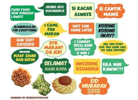 Hari raya puasa is the day for celebration after the end of ramadan. Photobooth Props, Design & Craft, Art & Prints on Carousell