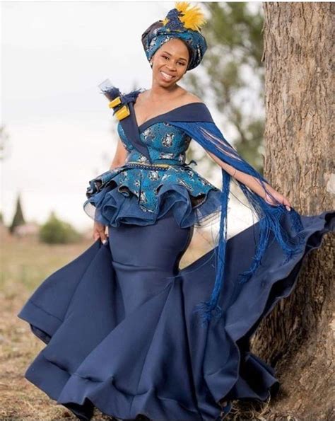 Wedding Shweshwe Dresses For Makoti On Stylevore