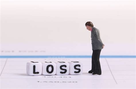 Businessman Figure With Loss Text Creative Commons Bilder