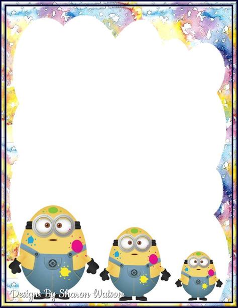 Minions clipart, minions png, minions images, minions picture,minions, minions printable a4 personalised minions themed name print minion characters poster wall art picture children's. Pin by Ivy Cinco on Borders and frames | Borders and ...