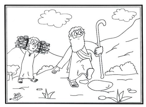 They can serve as a great take home activity. Abraham Offers Isaac Coloring Page - Food Ideas