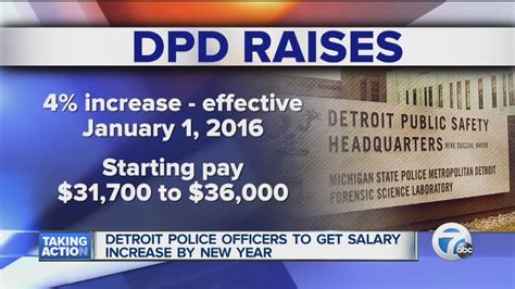 Detroit Police Officers Getting Salary Increase Youtube