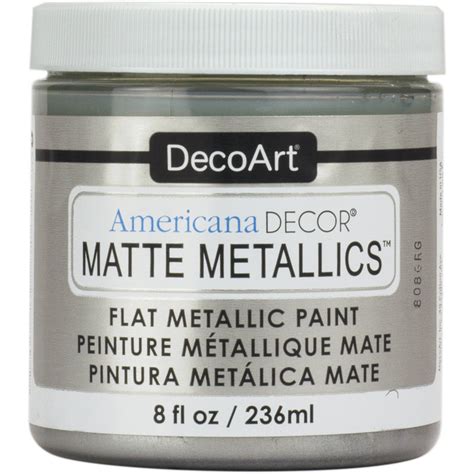 Decoart Americana Decor Matte Metallic Paint Silver